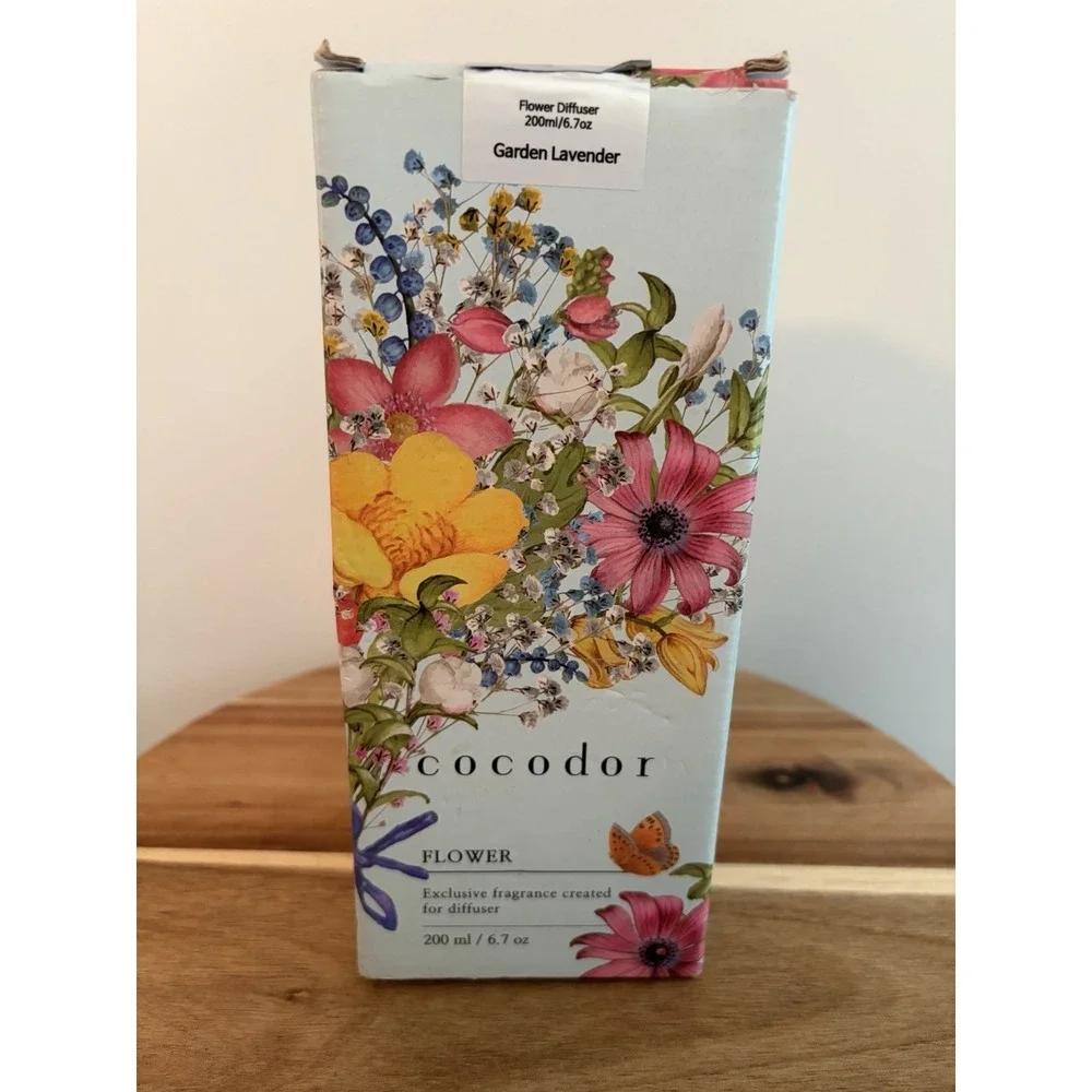COCODOR Flower Garden Lavender Reed Diffuser New